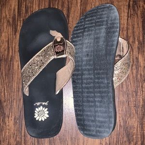 Yellow Box Flip Flops